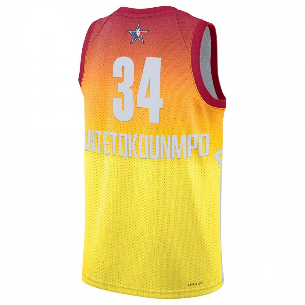 Giannis Antetokounmpo Jordan Brand 2023 NBA All-Star Game Swingman Jersey - Orange-Pro Kit Vault | Brand New 26/27 Sports Jerseys
